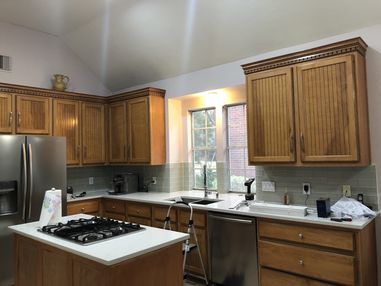 Before & After Kitchen Cabinet Painting in Houston, TX (5)
