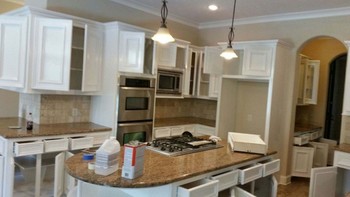 Kitchen cabinets painted  in Bellaire, TX 