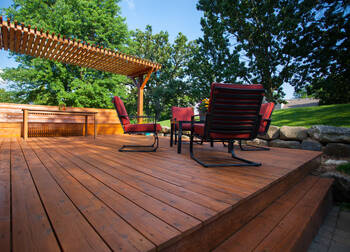 Deck Staining in Uptown Houston, Texas