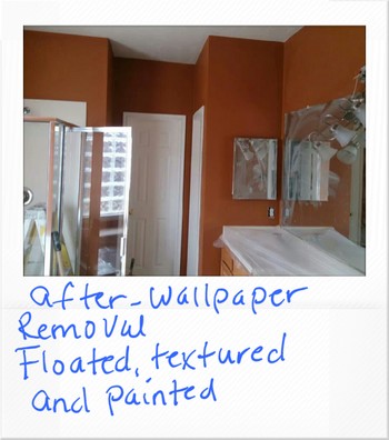 Before and After Wallpaper Removal and Painting