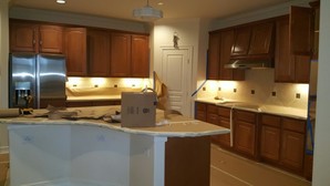 Before and After Kitchen Cabinet Painting in Humble, TX