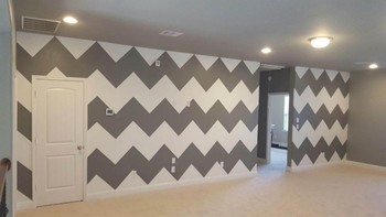 Chevron Pattern Design by Mendoza's Paint & Remodeling in Cypress, TX