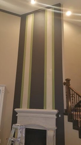 Before and After Pictures of Accent Walls in Cypress TX